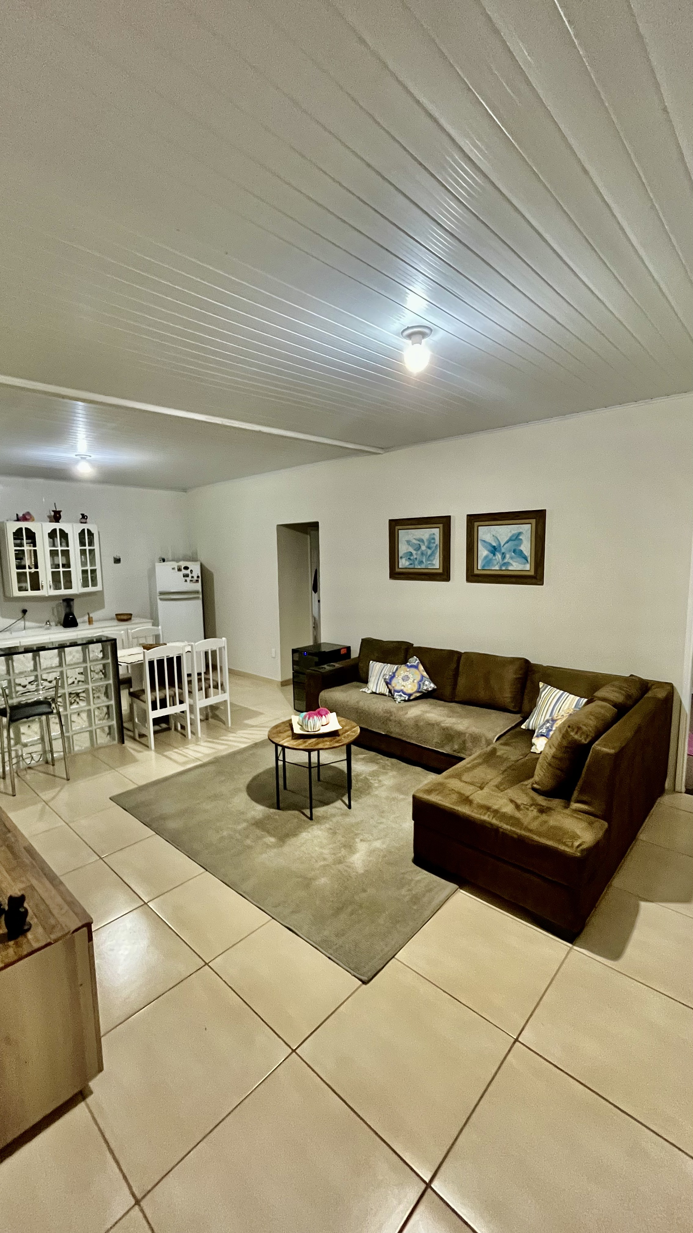 Sala e cozinha integradas
